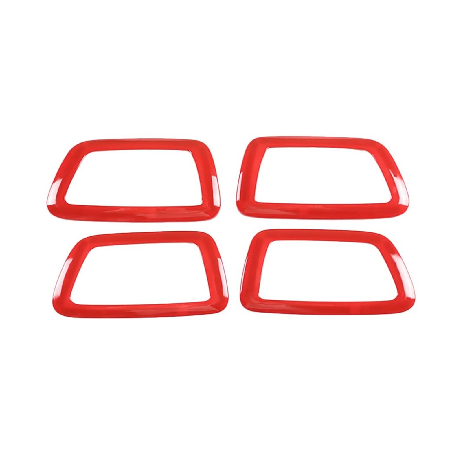 LinQianBhD for Toyota for Tacoma 2016 2017 2018 2019 2020 2021 2022 Inner Door Handle ABS4 Piece Inner Door Handle Inner Car Door Handle(Red)