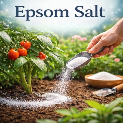 Image of Indian Gardens - Epsom Salt for Plants | Magnesium Sulphate Fertilizer | Promotes Greener Leaves & Growth | Controls Yellowing - 9800 Grams