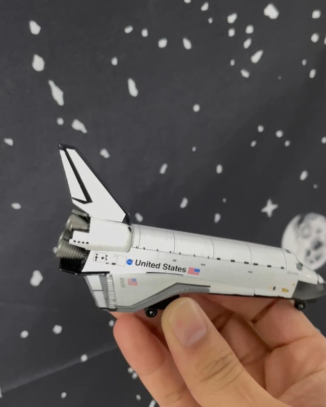 Amazon.com: Postage Stamp Space Shuttle Atlantis 1/300 Die-Cast