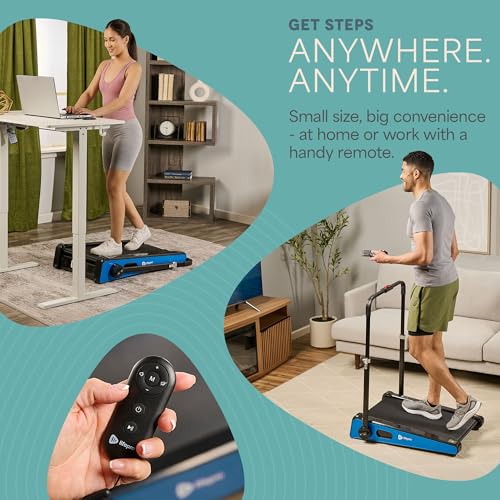 Image of Lifepro Smallest Portable 30in Small Mini Walking Pad Treadmill Installation Free, Adjustable Incline, Under Desk Work Compact Treadmills for Home /Office - Max Load 220Lbs & Speed 3MPH