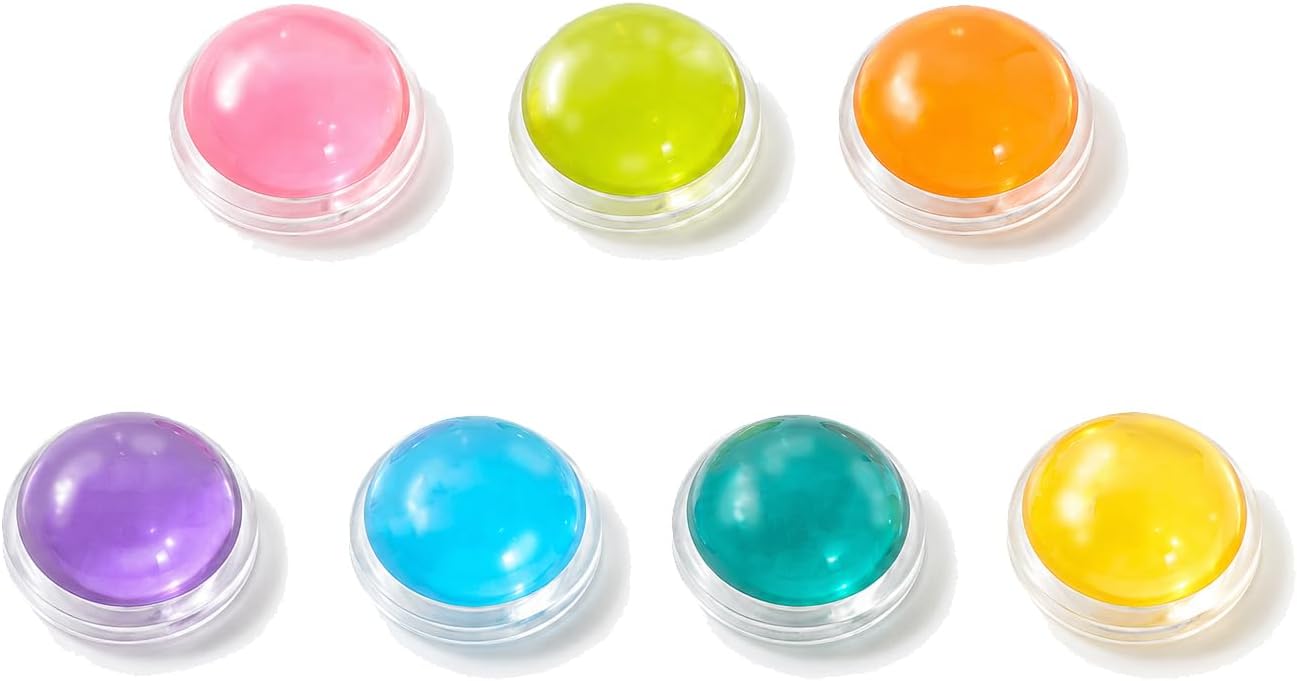 7pcs Small Bead Fridge Magnets | Decorative Strong Small Cute Fun Decorative | Office Map Kitchen Locker Whiteboard Calendar Organization | Premium Korean Made Adults Kids