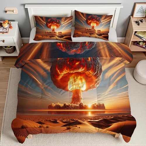 Housse couette en microfibre douce résistant froissage lit double 160x200