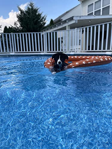 Vercico Dog Pool Float Inflatable Dog Floats For Pool Dog Floaties Swimming Pool Floats For Small Medium Large Dog Puncture Proof (Orange) #TOP7