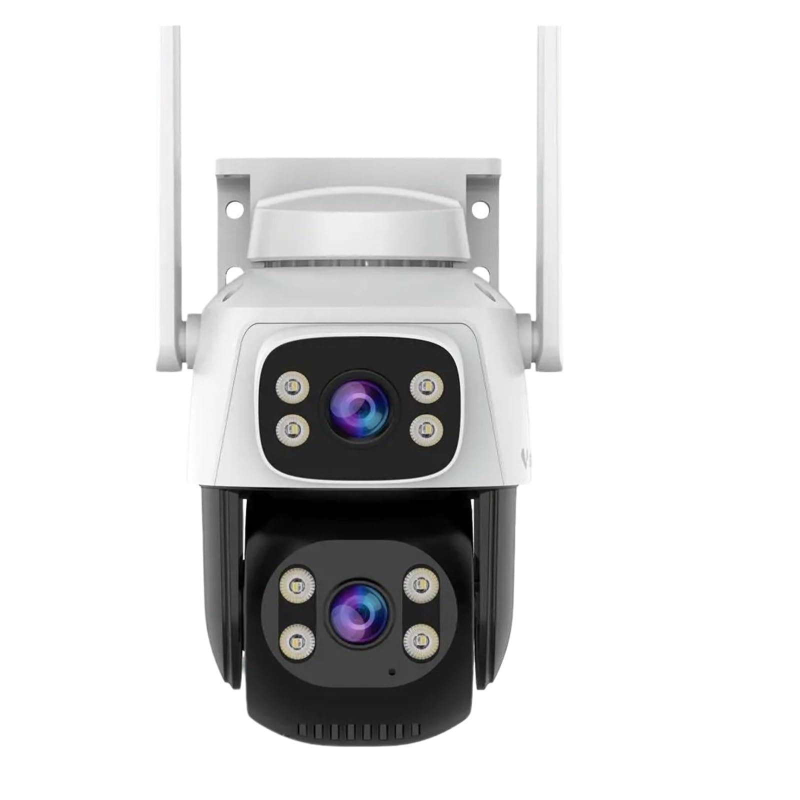 NCAEVGXRWJT 4K 8MP Outdoor PTZ Security Camera Dual Lens Dual Screen 5X Digital Zoom WiFi Human Detection Surveillance Cam(4MP Cam)