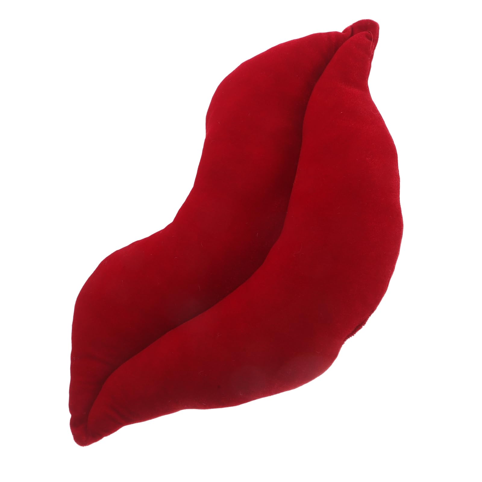 Coussin rouge de lèvres pour une décoration de table romantique de Saint-Valentin