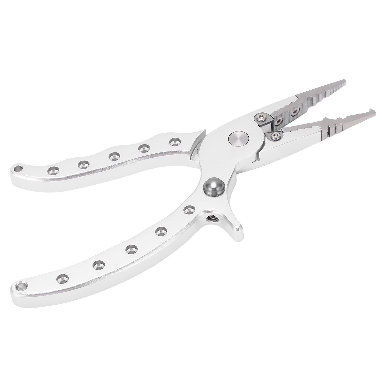 Pinza da Pesca in Acqua salata, Pinza da Pesca in Alluminio con Impugnatura ergonomica, Lega di Alluminio per Pesca in Acqua Dolce e salata, Pinza Multifunzione per Splittin