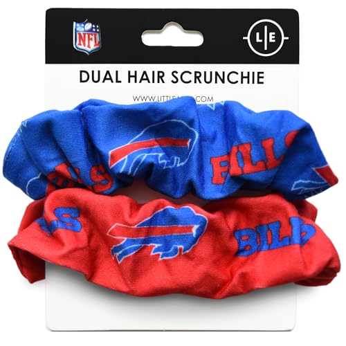 Littlearth NFL Buffalo Bills Dual Hair Twist - Officially Licensed Teams