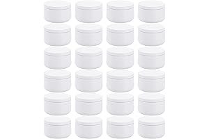 ZENFUN 24-Piece 6 oz Candle Tins