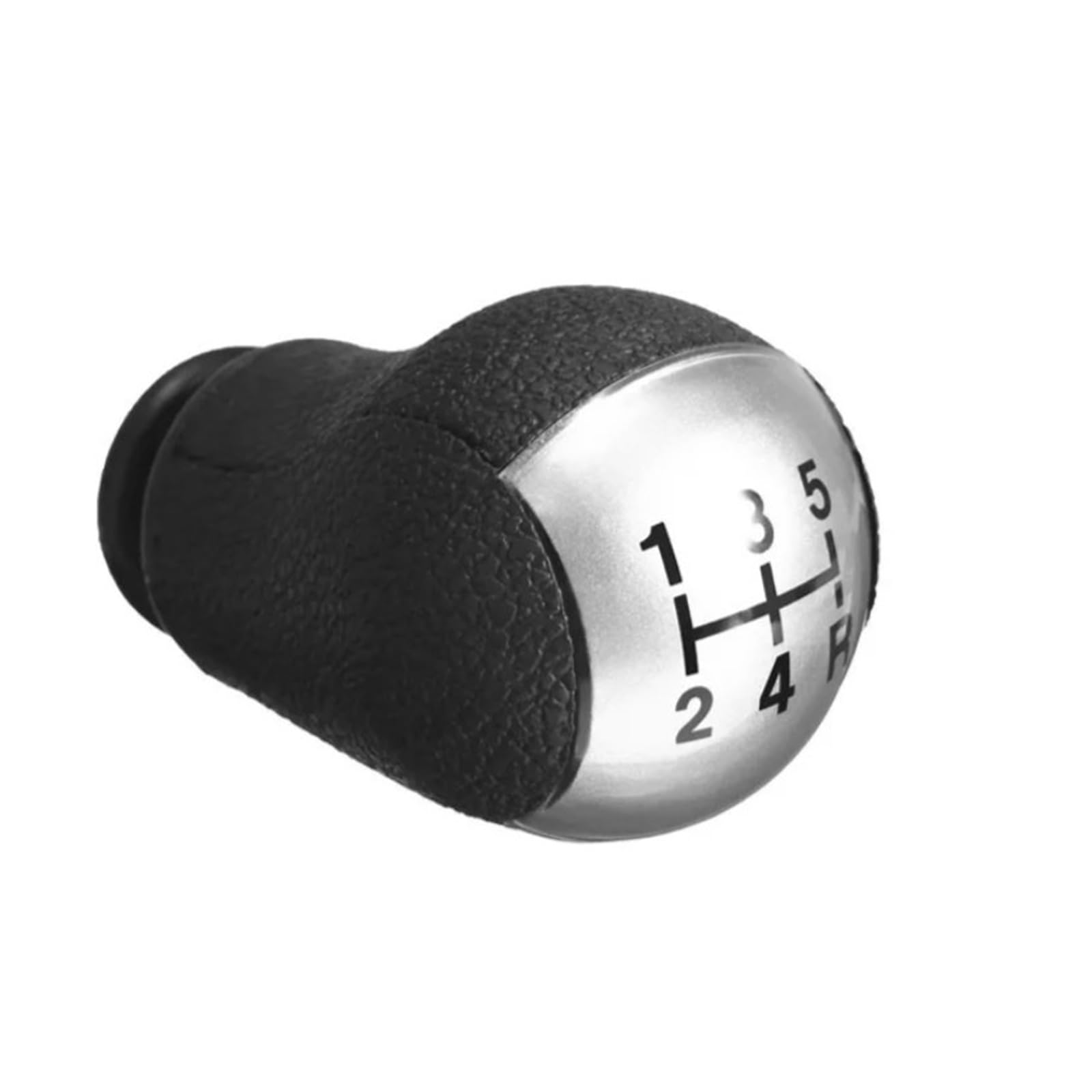 Lozopmtmld 5-Speed Silver Replacement Gear Shift Knob For Fiesta Mk6 For Focus