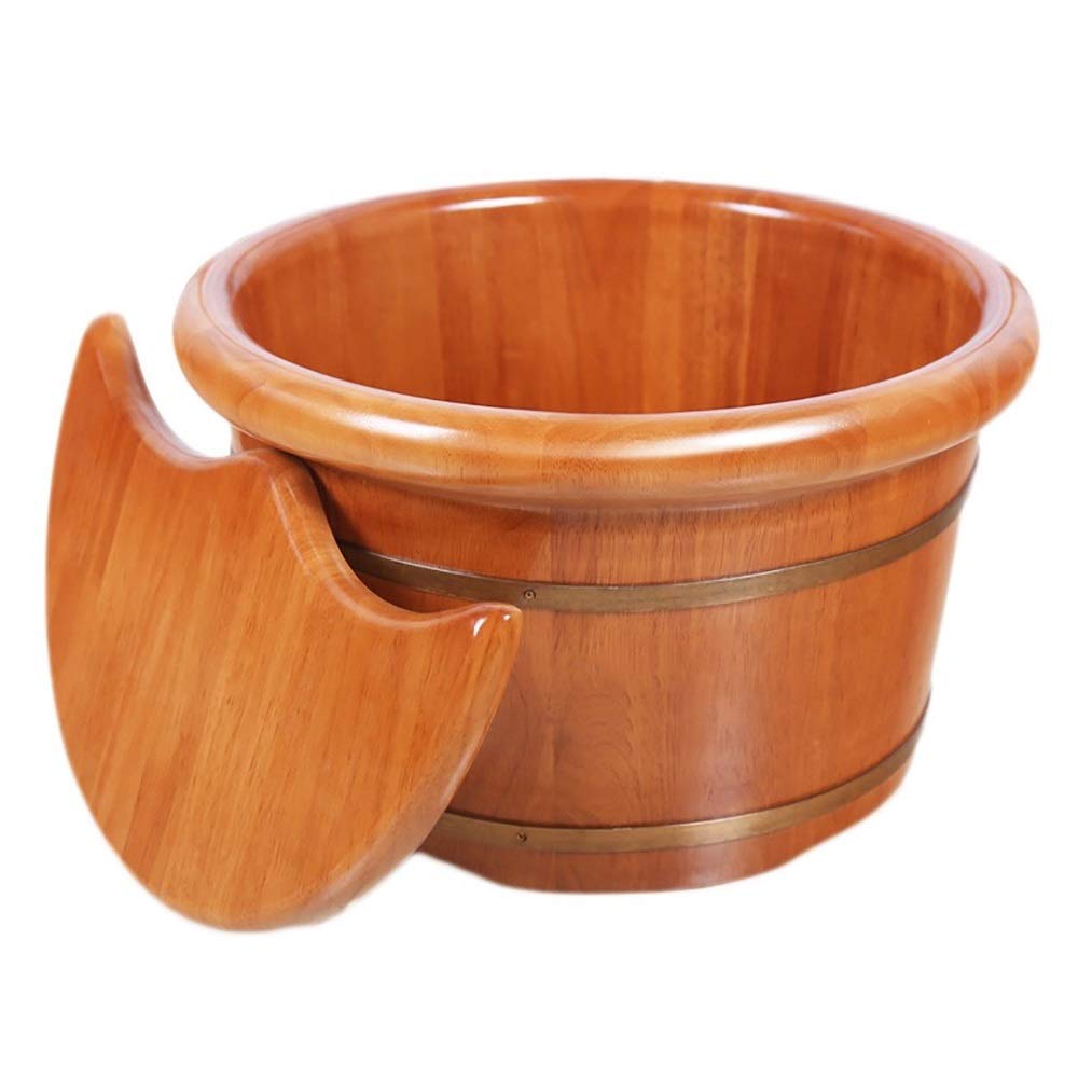 Secchio per Pediluvio,Accessori per Sauna Secchio per Sauna Secchio per Acqua,Vasche per Pediluvio in Legno Fatte A Mano,Barile Rilassante per I Piedi Anniversario Comfortable Anniversary
