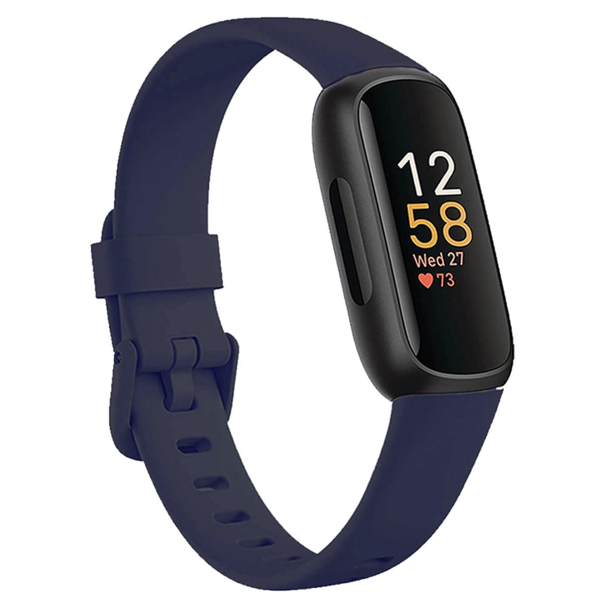 honecumi Strap Compatible with Fitbit Inspire 3 Replacement Band Women Men, Inspire 3 Soft Silicone Strap Classic Adjustable Watch strap Sport Replacement Accessory Stylish Bracelet, Small/Navy Blue
