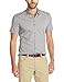 John Varvatos Star USA Men's Short Sleeve Slim Fit Mini Collar Button Down Shirt
