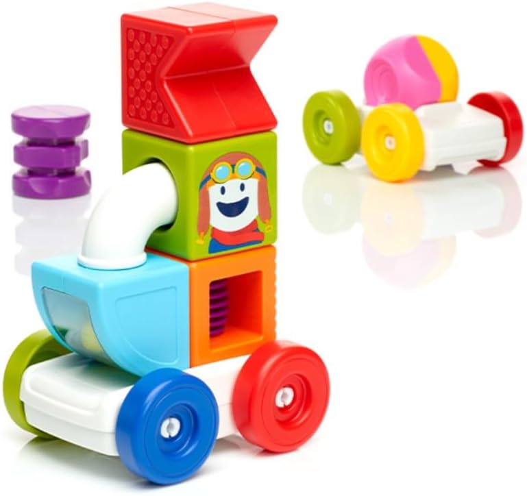 SMARTMAX MY First Build & Drive Toddler Toys, Magnetic Tiles Construction image 3