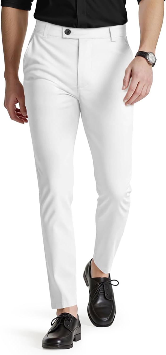 GINGTTO Mens Dress Pants Slim Fit Stretch Formal Pants for Men