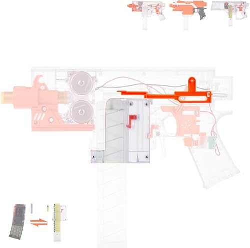 Miniatura 5 de WORKER Mod Pusher Rod Stefan Magazine Kit de adaptador de cuello para juguete Nerf STRYFE