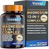 Magnesium Complex 700mg – 12-in-1 Magnesium...