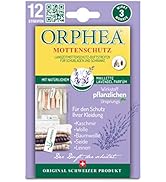 Orphea Mottenschutz für Kleiderschrank 12 Stück, Lavendel-Maillette Duftstreifen, auf pflanzliche...