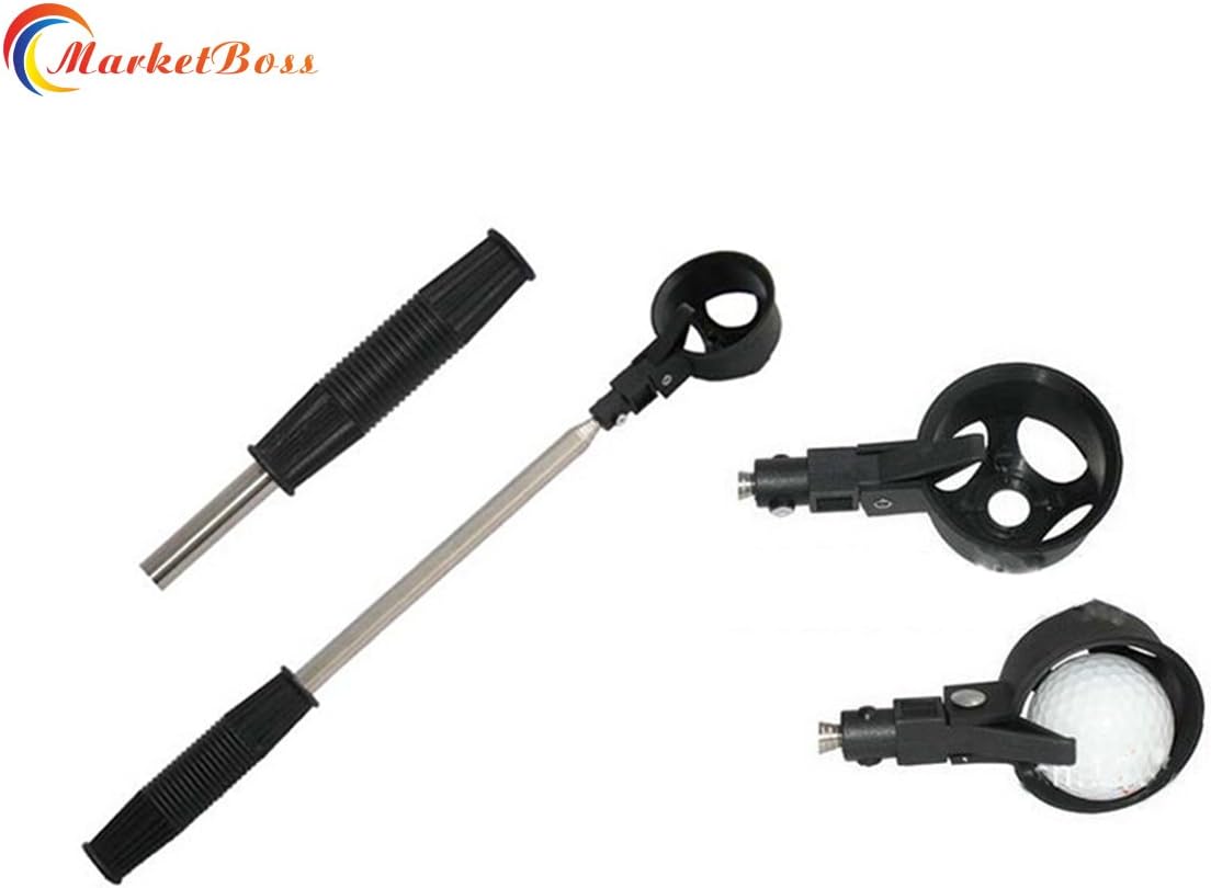 MarketBoss folding from 78.74in/2m to 15.74 in/40cm Golf ball retriever /picker upper made with Stainless Steel and Plastics