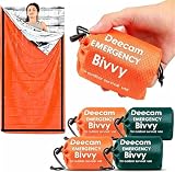 Deecam Sac de Couchage de Survie 4 pièces, Couverture de Survie, Couverture de Survie reut...