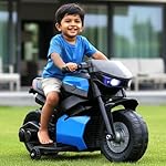 Toyzone Charlie Mini Electric Bike (Blue) | 6V Rechargeable Bike with 4.5Ah Battery | LED Lights, Music | Smooth Acceleration | 6M Battery Warranty | Age 1.5-4 Years, Upto 30 kg
