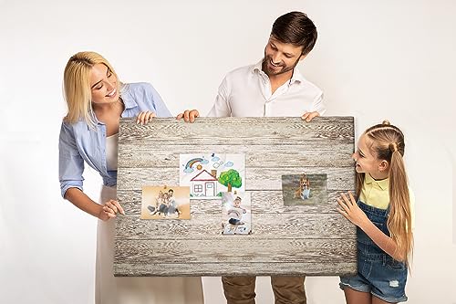 Tableau horizontal liège naturel planche murale bureau maison école 120x80
