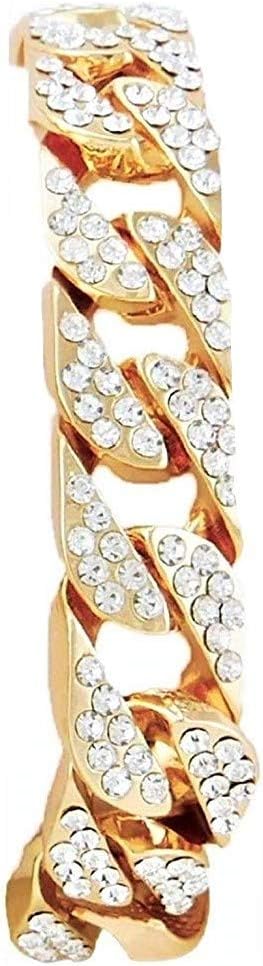 Charles Raymond Mens Silver Big Rocks with Roman Numerals Fully Iced Out Colorful Dial Watch w/Bling'ed Out Cuban Shiny Silver Bracelet - ST10327 RN Cuban