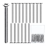 Morbeste 50 Pieces Extra Long Outlet and Device Mounting Screws, 6-32 x 1-12 Inches Pan Head Machine