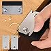 TorSor 2 Pack Edge Banding Trimmer Blade Replacement Woodworking Edge Trimmer Blades Parts for Mini Edge Band Trimmer Tool Hand Planer Edge Bander Edge Banding Cutter Wood Chamfering Fillet Scraper