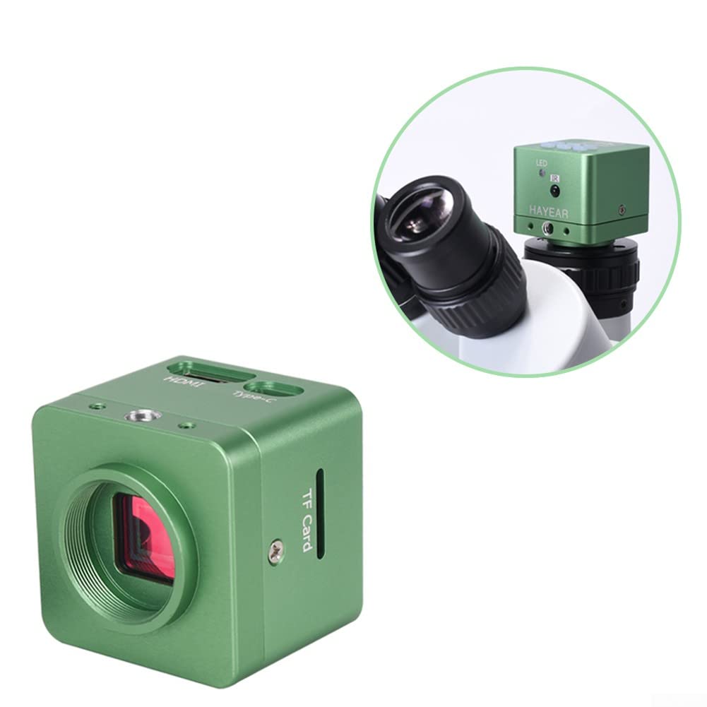 Cámara microscopio digital Ultra HD 4K 2160P USB -HD-MI, grabadora de video con mango de laboratorio industrial, sensor CMOS IMX334 CC 12 V, UE 220 V