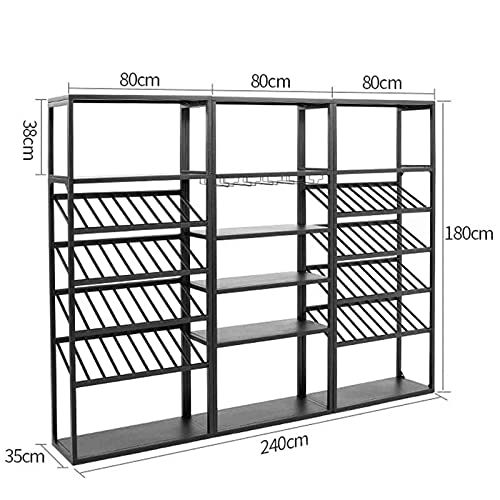 ZJWD Porte-Bouteille de vin au Sol, présentoir de Rangement pour la Maison en Acier Inoxydable autoportant - Boissons/Bouteilles d'alcool, bière, Pop/Soda - Image 3