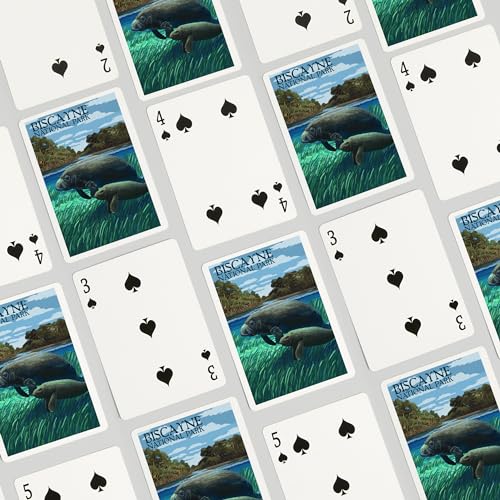 Lantern Press Biscayne Naipes Poker 52 cartas miniatura 4