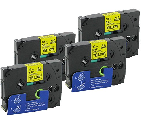 Bubprint 4 Nastri compatibili per Brother TZE-631