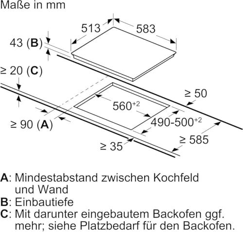 NEFF EX1B0, Herd-Set bestehend aus E1DCA0AK3, N 30, Herd, 60 x 60 cm, CircoTherm & M16SRF0L0, N 50, Elektrokochfeld, Bräterzone, Edelstahlrahmen
