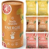 Body Restore Duschdampfer Aromatherapie 6er-Pack – Adventskalender Füllung, Adventskalender Frauen, kleine Geschenke, Kleinigkeiten für die Adventszeit, Beauty-Geschenke für Männer – Citrus