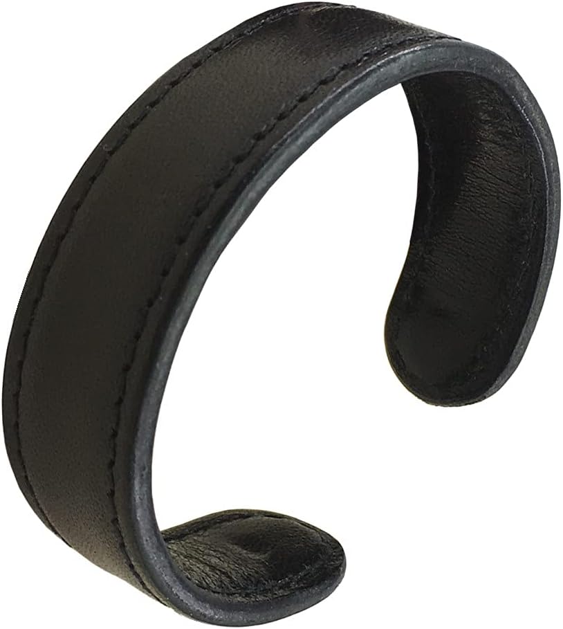 Mens Genuine Leather Bracelet - Handmade Adjustable Leather Cuff Bracelet punk Style leather wrap Wristband for Men