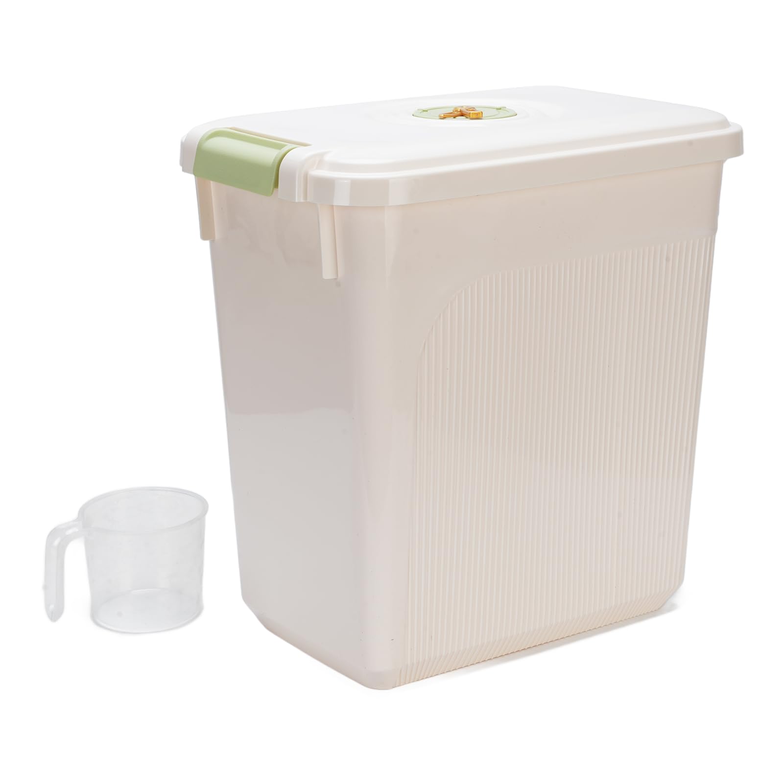 Zunate Contenitore Versatile per la Conservazione del Riso per Uso Domestico e Commerciale, Materiale PP Ermetico e Addensato (Colore puro 30 kg / 66,1 libbre)