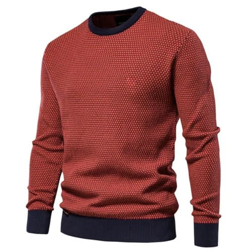 Men's sweater Men round neck color blocking cotton knitwear casual pullover Spring and Autumn men's stripe sweater4