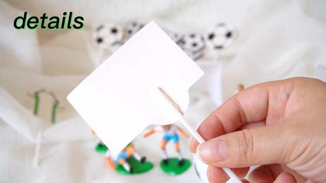UPKOCH Mini Soccer Player Figures - Football Theme Cake Toppers & Party Decorations (Set Of Assorted)