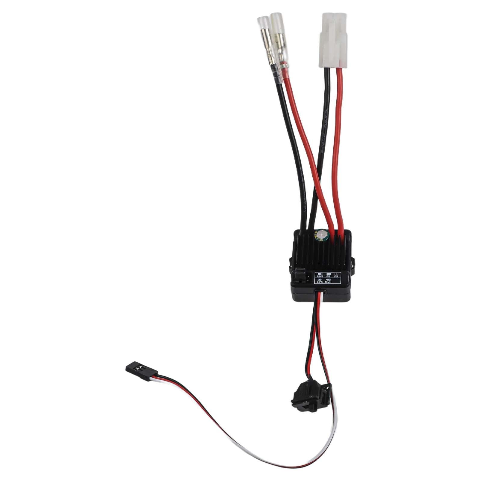 Regolatore elettronico di velocità ESC spazzolato 1060-RTR 60A per Tamiya, 60A continuo/360A di picco, 2-3S LiPo o 6-9 celle NiMH, lineare BEC 6V/3A, per scala 1/10 RC auto, camion, carri