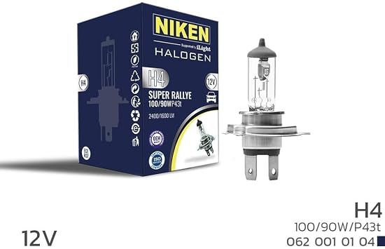 Niken 12V H4 100W/90W Halojen Ampul P43T