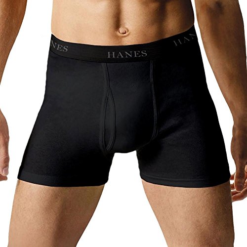 Hanes Men's Boxer Briefs, Cool Dri Moisture-Wicking Underwear, Cotton No-Ride, Multi-Packs Available (Pack of 6)