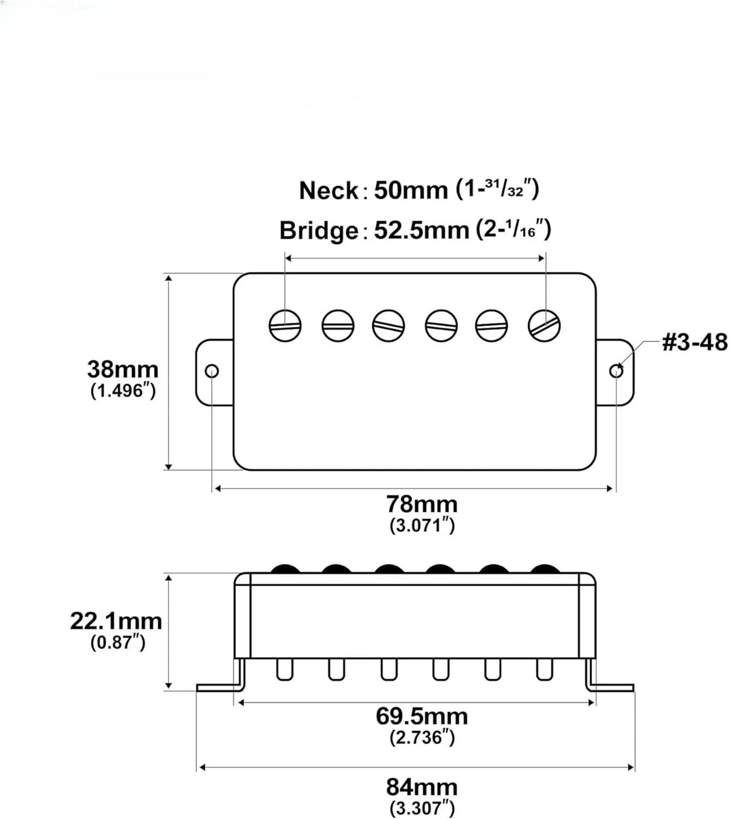 Przetwornik Do Gitary Elektrycznej Zestaw Do Odbioru | Zestaw przetworników Alnico 5 Covered Standard Humbucker przy mostku do gitary elektrycznej w kolorze czarnym(Black Set)