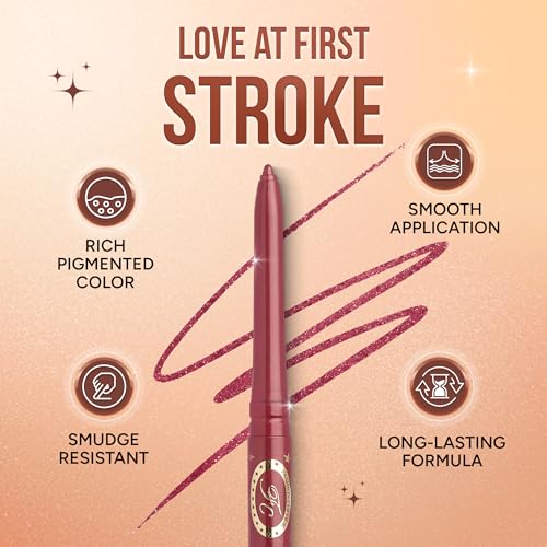 Image of FASHION COLOUR Intense Revolving Kajal(0.35g) | High Impact Intense Color In 1 Stroke | 12HR Long Stay | Matte & Mettalic Finish | Soft Texture | Waterproof & Smudgeproof | (05 SPICY RED, 0.35g)