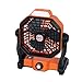 Campeggio Portatile Fan con Luce, 7800mAh a Batteria Mobile Ventola di Raffreddamento Non-Polare Speed ​​Adjustment Silenzioso casa scrivania Ventilatore USB Ricaricabile