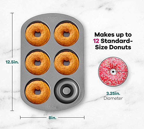 Wilton Non-Stick 6-Cavity Donut Baking Pans, 2-Count #TOP2