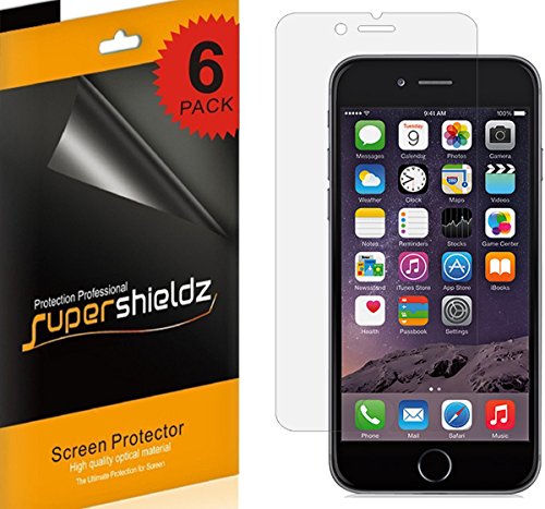 Supershieldz (6 Pack) Anti Glare and Anti Fingerprint (Matte) Screen Protector Designed for Apple iPhone 6S Plus and iPhone 6 Plus (5.5 inch)
