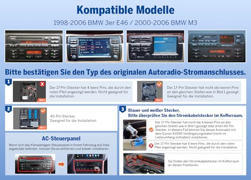 Autoradio Android 13 résolvant les problèmes de navigation et connectivité sur BMW E46
