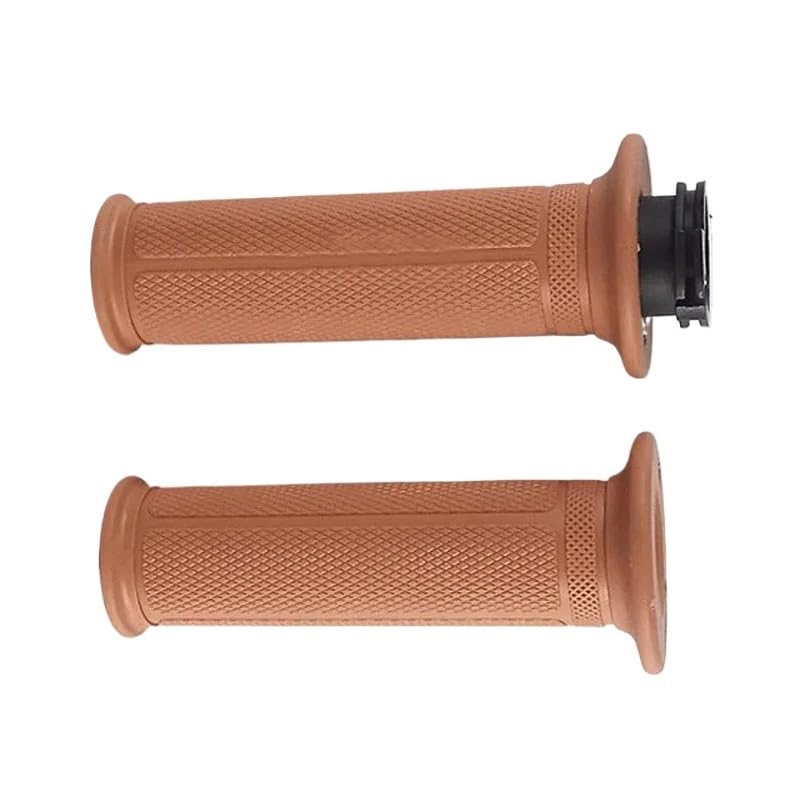 Empuñadura Goma para Manillar Motocicleta Retro, Goma Acelerador, 22 mm Puño de Manillar Moto Motocicleta Perillas