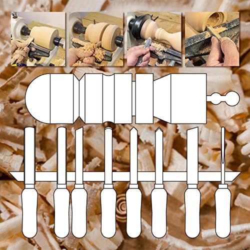 DEEFIINE 8pcs M2 HSS Lathe Chisel Set