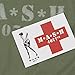 Popfunk MASH Distressed Logo T Shirt & Stickers (X-Large) Military Green